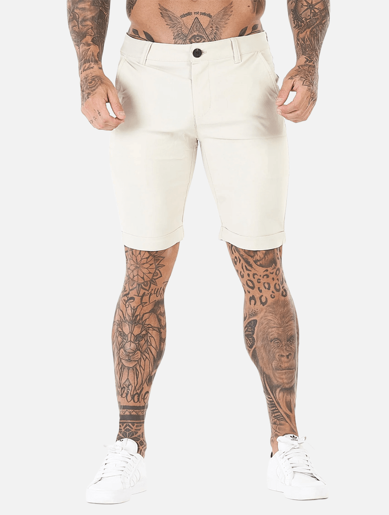 Noa Stretch Shorts - Beige