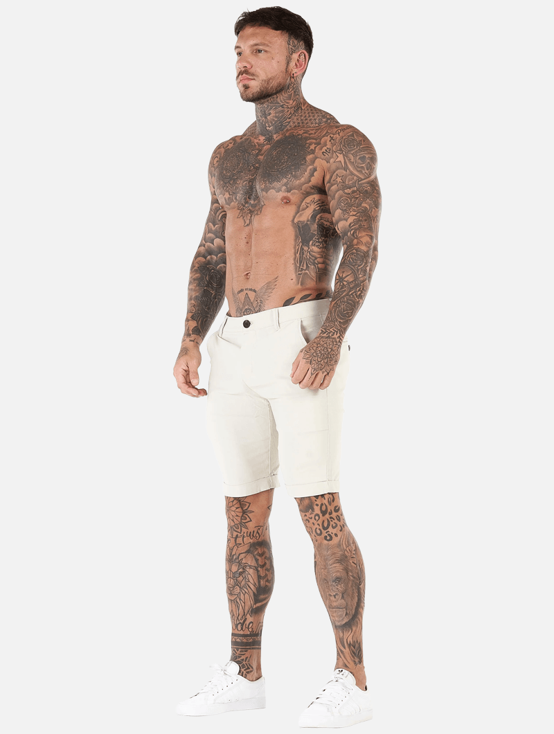 Noa Stretch Shorts - Beige