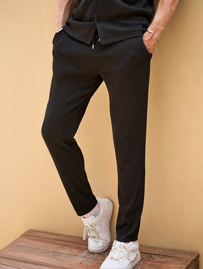 Bailey Ribbed Pants - Black